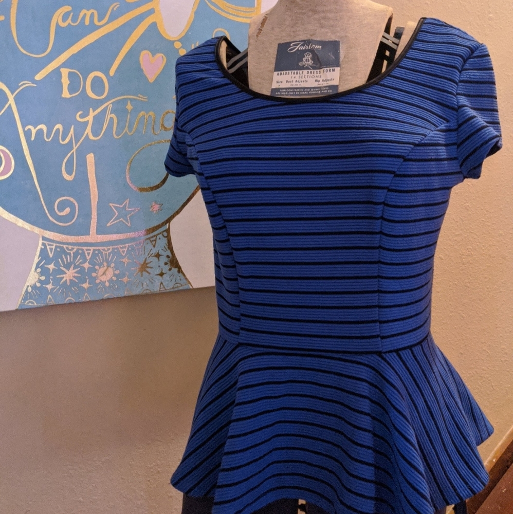 Brand New Paris Peplum Top
